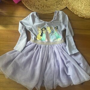 Disney Princess Long Sleeve Dress with Purple Skirt